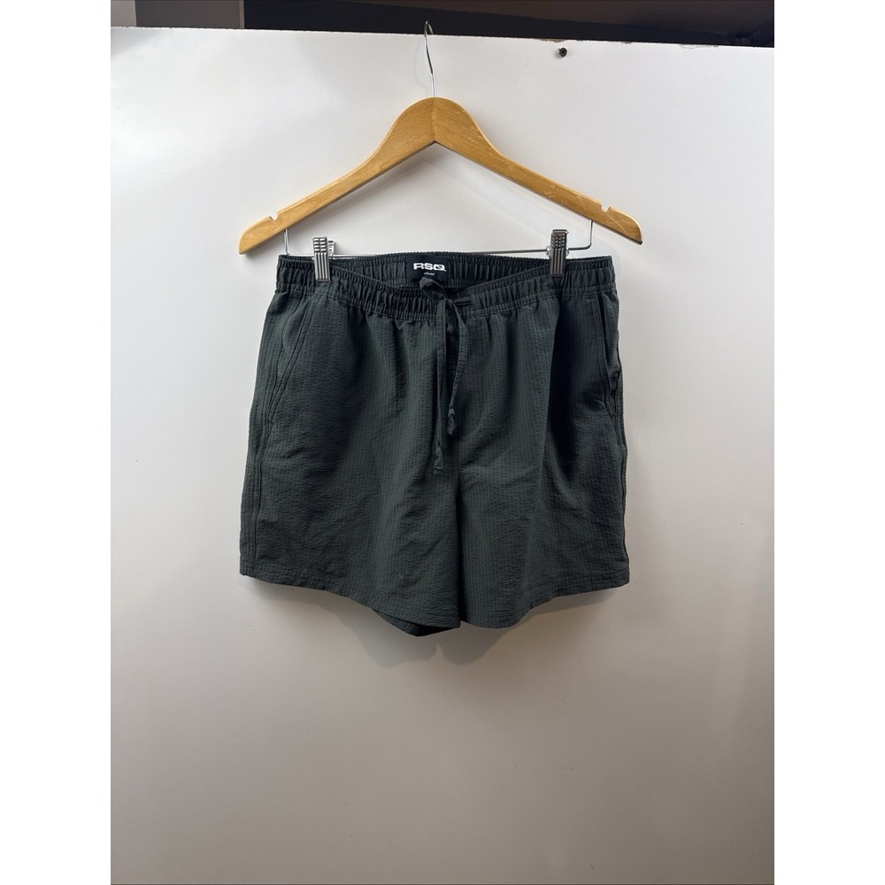 RSQ Shorts Mens Medium Grey Pull On Chino Elastic Waist Casual Pockets Summer